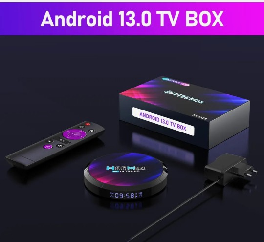 TV BOX, Caixa de TV Android H96MAX RK3528