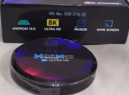 TV BOX, Caixa de TV Android H96MAX RK3528