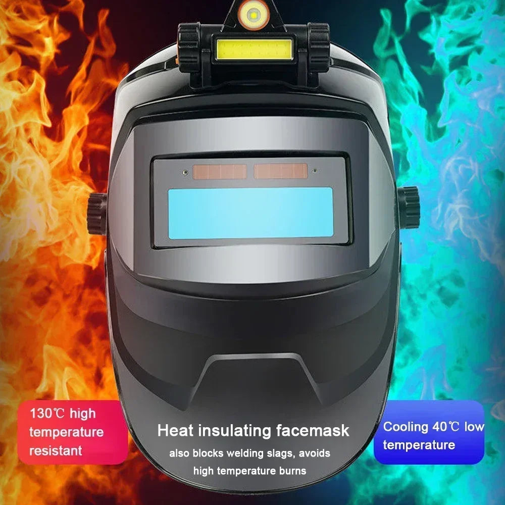 Automatic Welding Helmet Welder Mask Automatic Transform for Welding Machine Full Face Welder Mask for Arc Weld Grind Cut