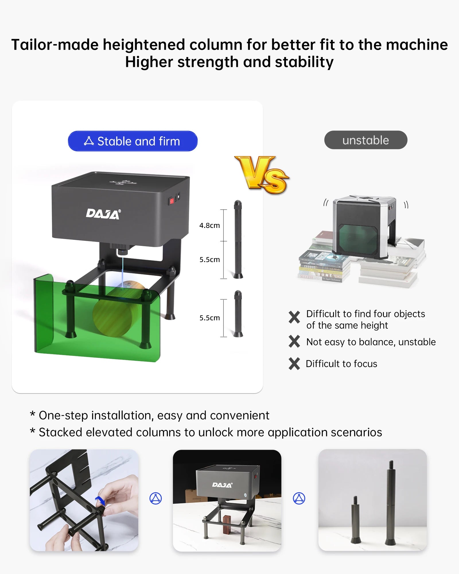 Daja dj6 mini gravador a laser portátil diy máquina bluetooth pintado tag de cachorro papel couro madeira plástico logotipo cnc máquina