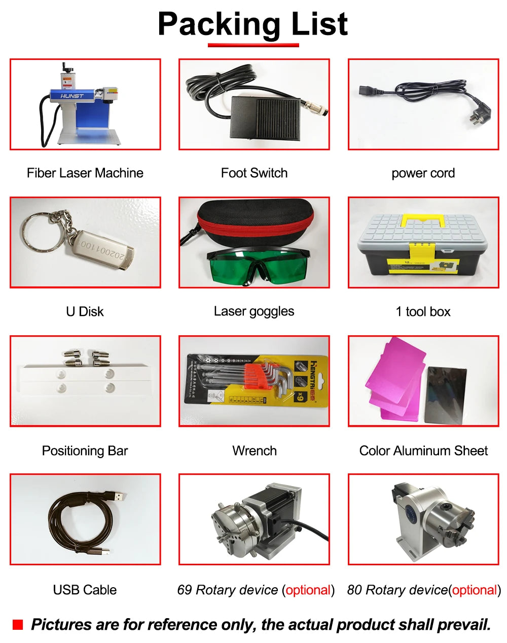 Máquina de marcação a laser de fibra Raycus MAX, Hunst 50W 30W para joias DIY, ouro, prata, anel, pulseira, máquina de corte de metal e gravação