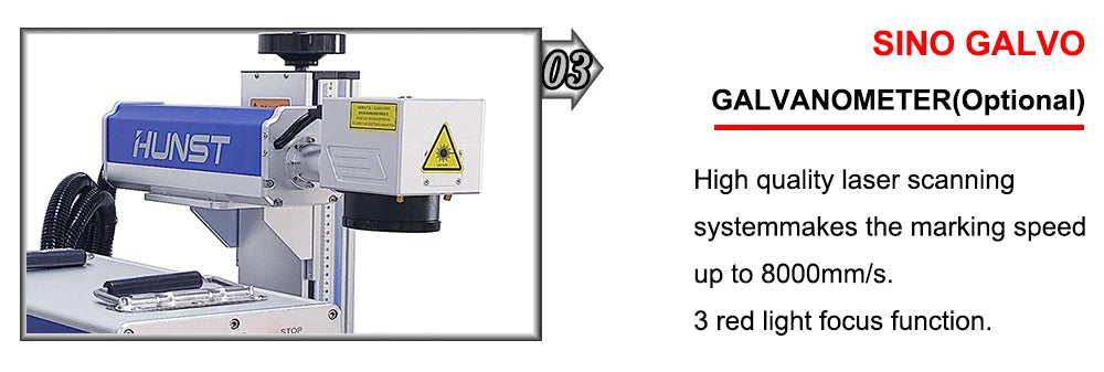 Máquina de marcação a laser de fibra Raycus MAX, Hunst 50W 30W para joias DIY, ouro, prata, anel, pulseira, máquina de corte de metal e gravação