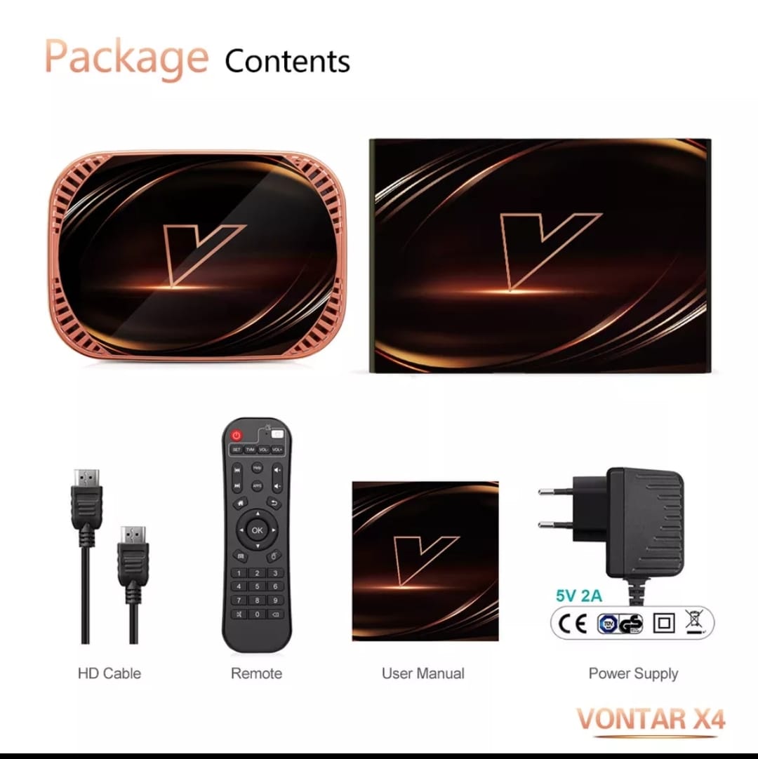 TV BOX, Caixa de TV inteligente VONTAR X4 Amlogic S905X4, Android 11, 4GB, 128 GB, 32GB, 64GB, WiFi, BT, AV1, Media Player, 4K, 1000M, caixa Set Top