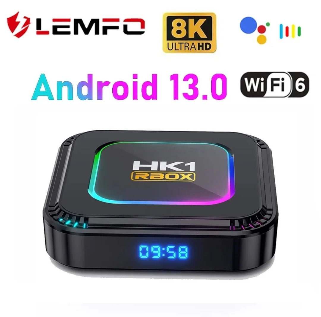 TV BOX, CAIXA SMART ANDROID 13.0 COM LED